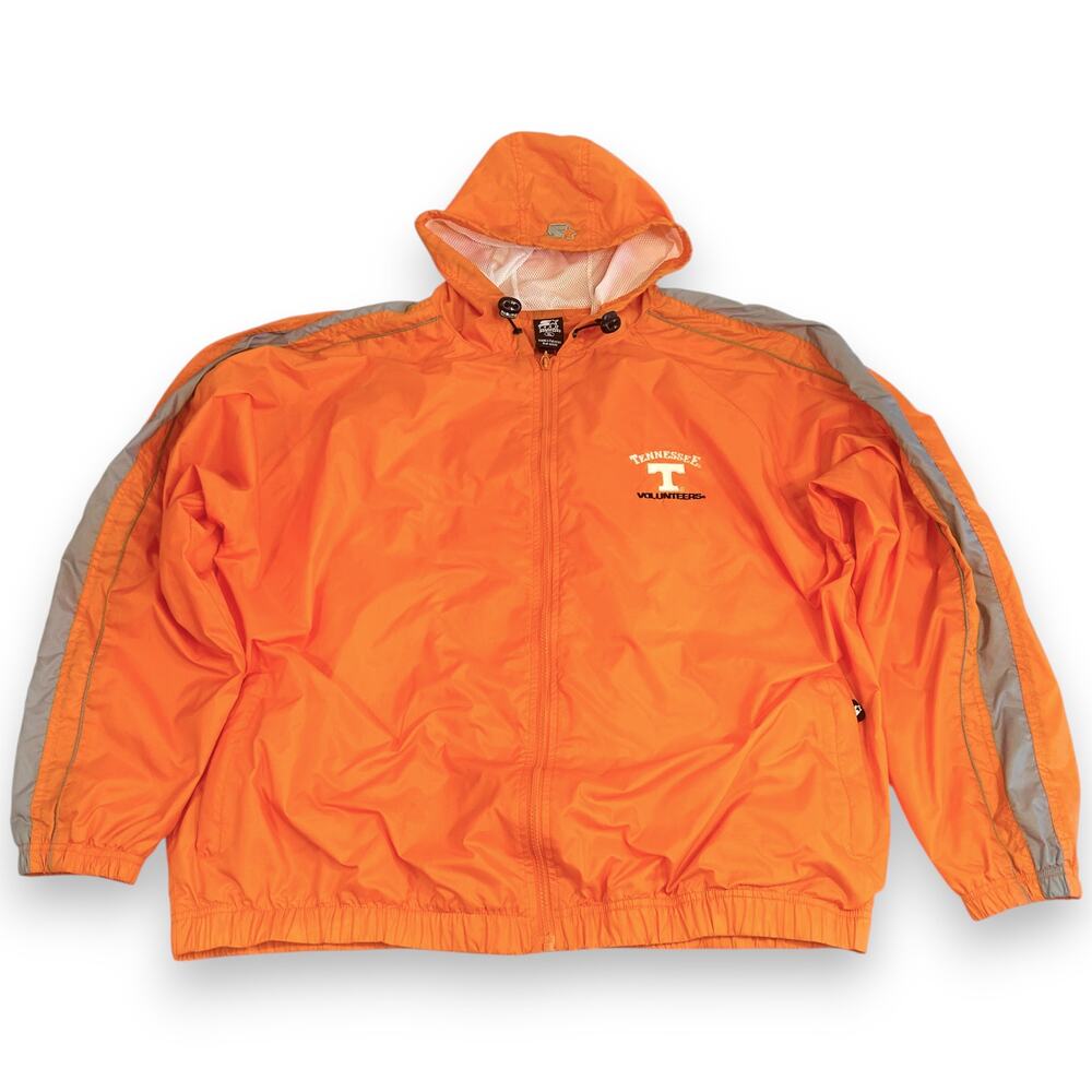Tennessee Volunteers XL Starter Jacket Vintage Hooded Windbreaker Rain Lined